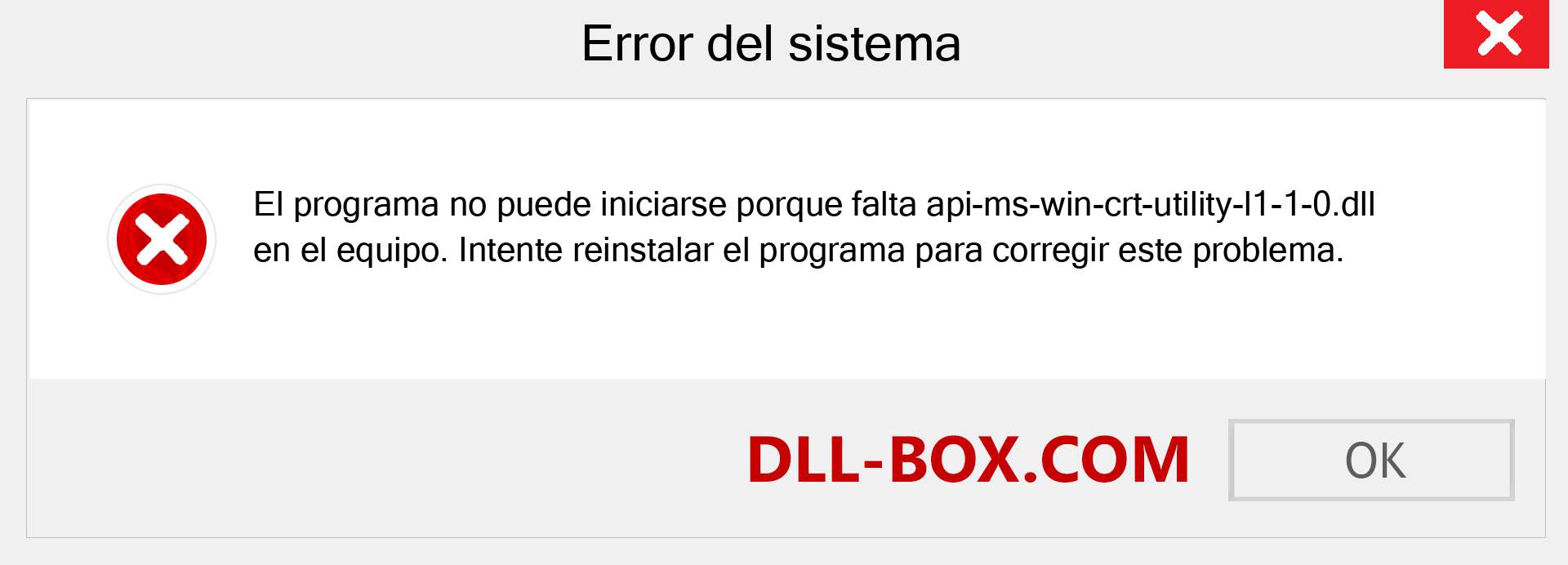 ¿Falta el archivo api-ms-win-crt-utility-l1-1-0.dll ?. Descargar para Windows 7, 8, 10 - Corregir api-ms-win-crt-utility-l1-1-0 dll Missing Error en Windows, fotos, imágenes