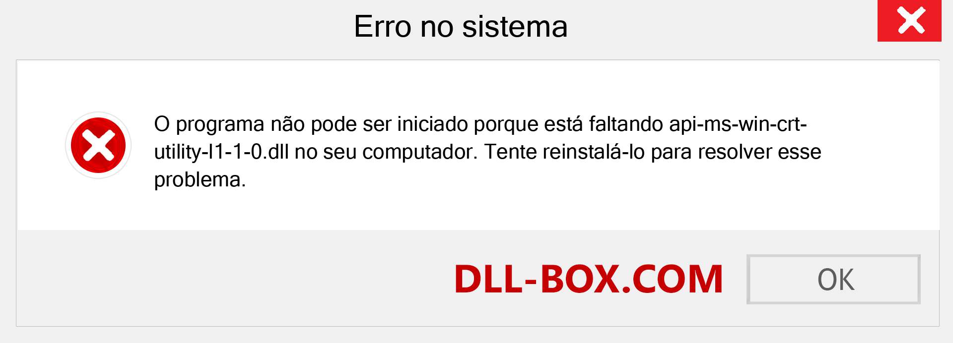 Arquivo api-ms-win-crt-utility-l1-1-0.dll ausente ?. Download para Windows 7, 8, 10 - Correção de erro ausente api-ms-win-crt-utility-l1-1-0 dll no Windows, fotos, imagens